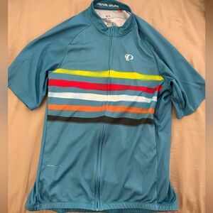 Pearl Izumi Classic Blue Cycling Jersey with Stripes